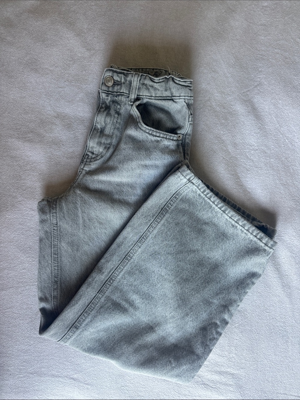 Zara Kids Light Gray Jeans - Casual Straight